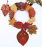 Macrame autumn wreath, autumn leaves, - Image 3