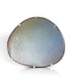 Handmade Misty Grey Blue Copper, Enamel and Silver Brooch - Image 1