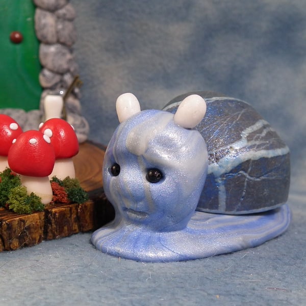 Large Village Snail 'Declan' OOAK Sculpt by Ann Galvin Gnome Village