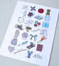 Sewing Alphabet Art Print - Image 4