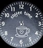 23cm Slate clock (coffee time)