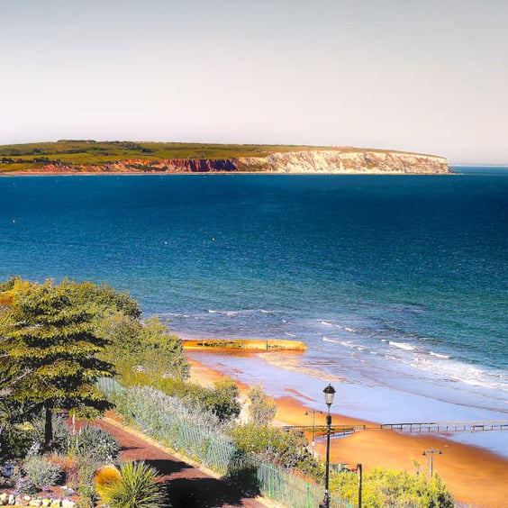 Picture Shanklin Isle of Wight 'Gardens and Beaches' Photo Print