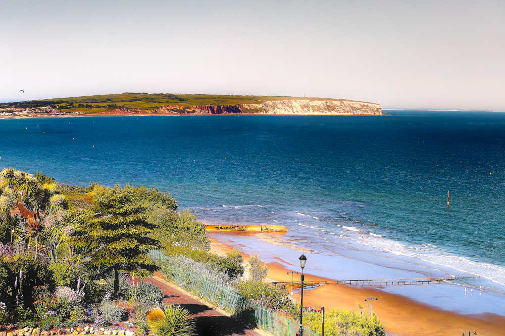 Picture Shanklin Isle of Wight 'Gardens and Beaches' Photo Print