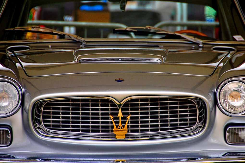 Maserati Italian Sports Car Front View Photograph Print