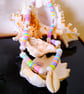Cowrie Shell Multicolour Rainbow Pastel Beaded Necklace 16-18 Inch - Image 1