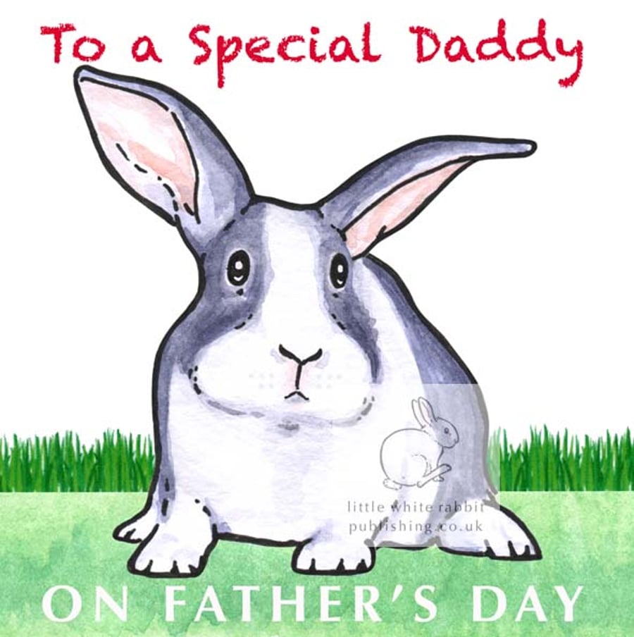 Hector the Rabbit - Father's Day Card