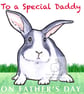 Hector the Rabbit - Father's Day Card - Image 1