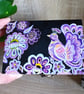 Wooden keepsake box handpainted with an ornamental bird and flowers.   - Image 3