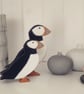 small Wooden Puffin