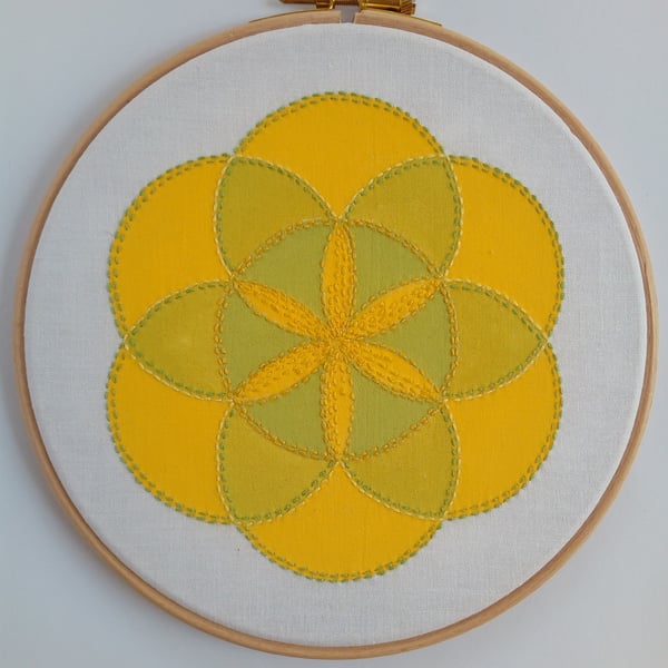 Geometric Hoop Art