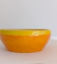  yellow Orange Ceramic Serving Bowl: Handmade Pottery, 400ml - Image 5