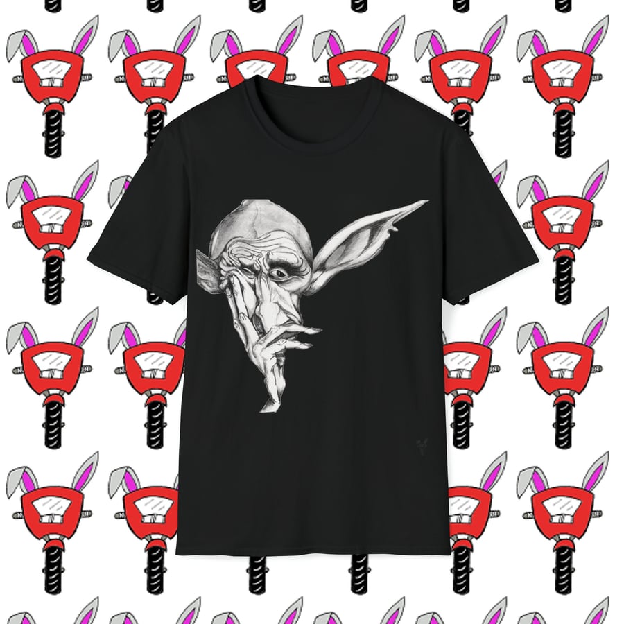 Old Man Pencil 1 Unisex Softstyle T-Shirt by Bikabunny
