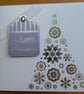 Lilac & Silver Foiled Christmas Tree Card - Merry Christmas - Image 5