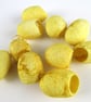 10 Weld Bright Yellow Naturally Dyed Silk Cocoons - Image 2