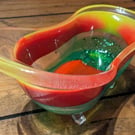 Multi coloured soap dish