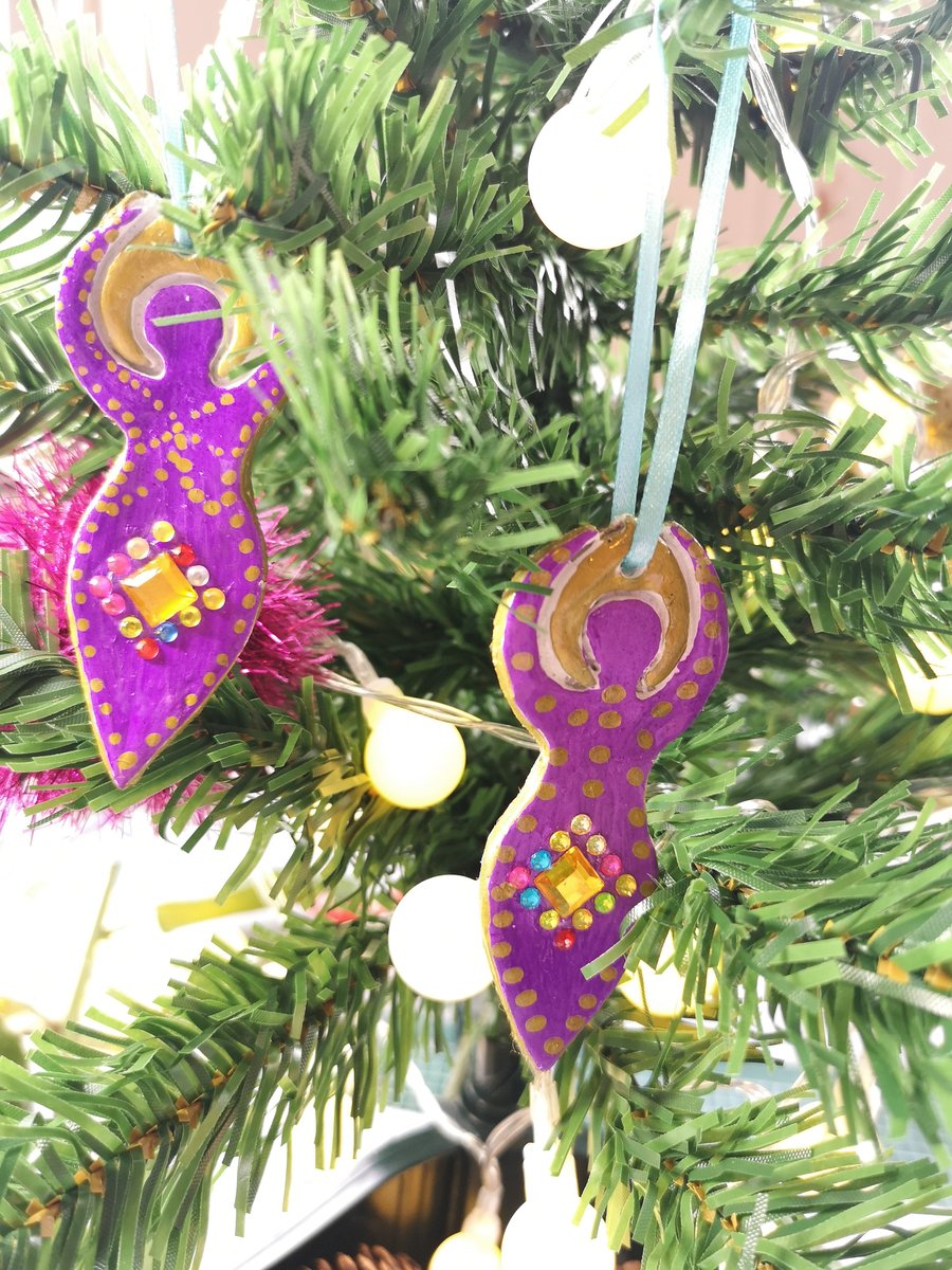 Violet and Gold Goddesses