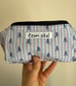 Lined Inner Tube Bag - Blue Zip & Striped Cyclist Lining - Image 8