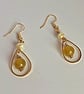 Lemon Glass And Crystal necklace And Earrings - Image 4