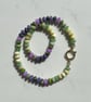 Pepino Melon Hand Knotted Beaded Gemstone Necklace - Image 3