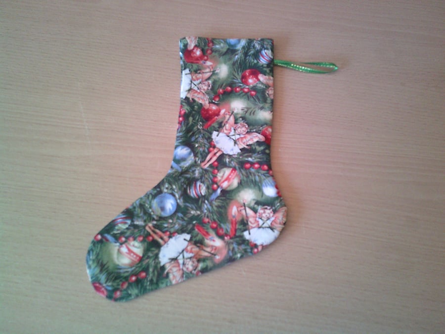Fairies and Garlands 7.5 inch stocking