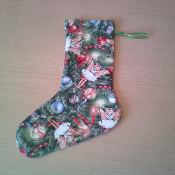 Fairies and Garlands 7.5 inch stocking