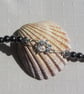 Blue Jade Heart & Black Hematite Gemstone Statement Beaded Necklace - Image 6