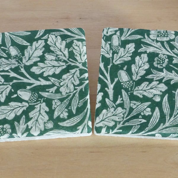 Marble 'William Morris' Coasters