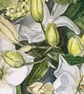 Garden Lilies - Original Watercolour Painting - Image 3