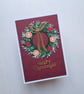 Textured Christmas wreath card - Image 8