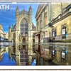 2024 A4 Wall Calendar Bath iconic historic Georgian city views English UK   