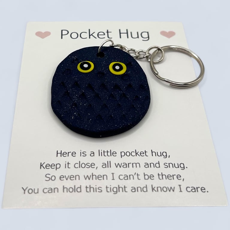 Galaxy Blue Pocket Hug Keychain or Bag Charm