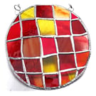 Sun Spot Stained Glass Handmade Patchwork Ring