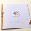 Christmas Card Pk of 5,'Snow Is Glistening',Handmade Xmas Card Pack