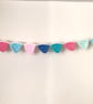 Crochet mini triangle handmade bunting decorative garland - Image 2