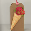 Floral Bouquet  Brooch Card