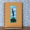 Hedgerow silhouette embroidered hardback notebook. 