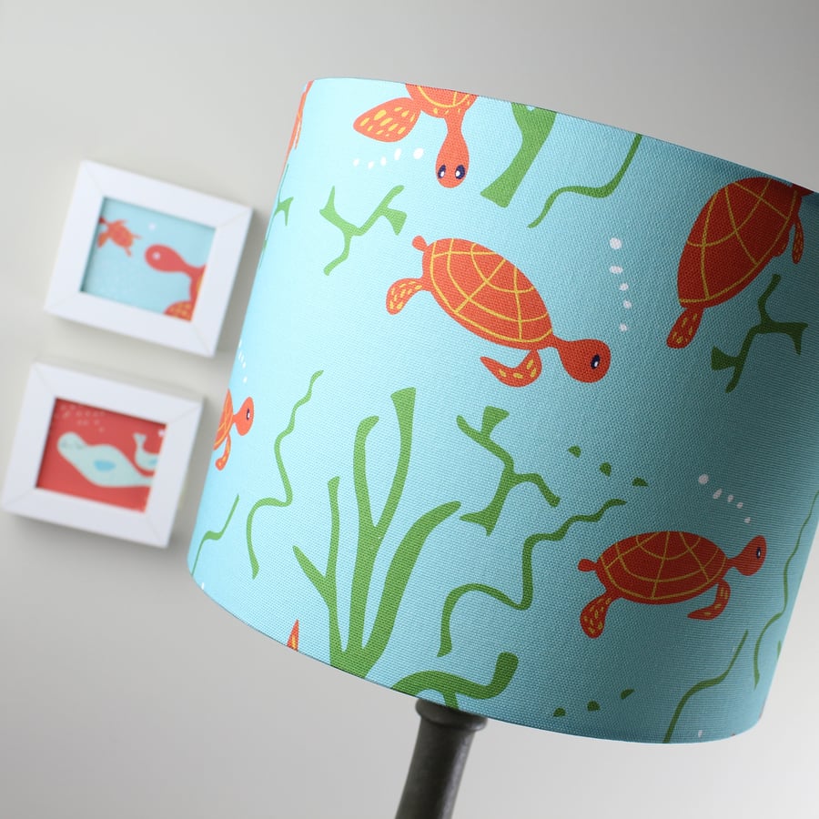 Large Ocean Turtle Lampshade