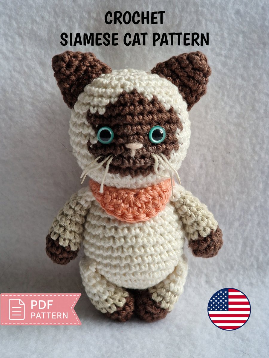Siamese Cat Crochet Pattern
