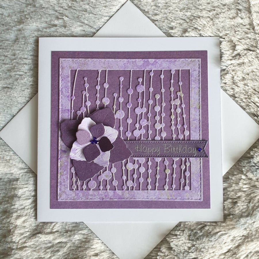 Birthday Card - Purple