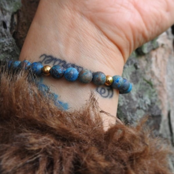 Blue ocean Jasper bracelet