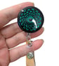 Hand painted mandala Badge Reel