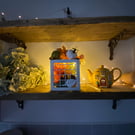 Handcrafted British Autumn Light Boxes ,Seasonal Home Decor ,Warm LED Display 