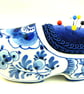 Delft clog pin cushion 
