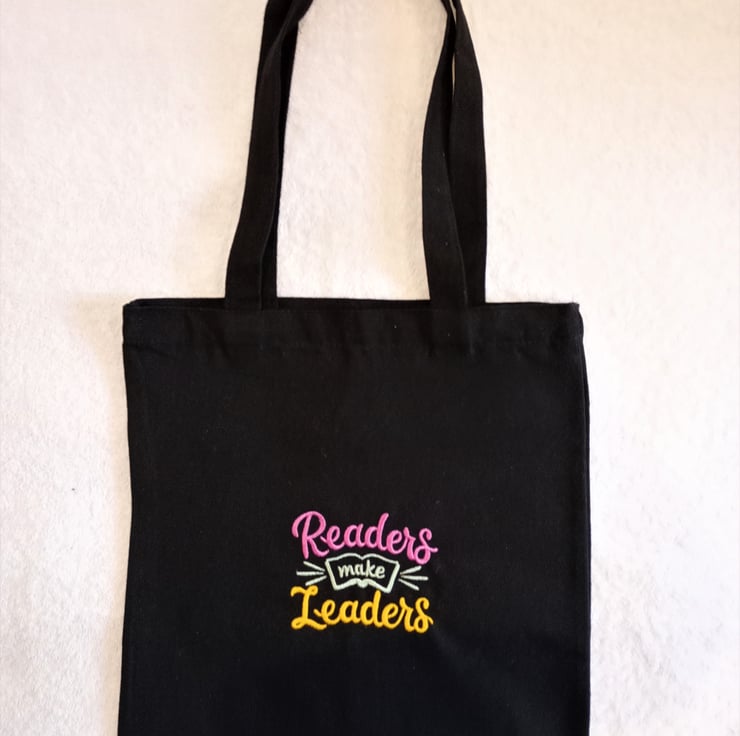 Tote Bag Machine Embroidered with the phrase Re... - Folksy