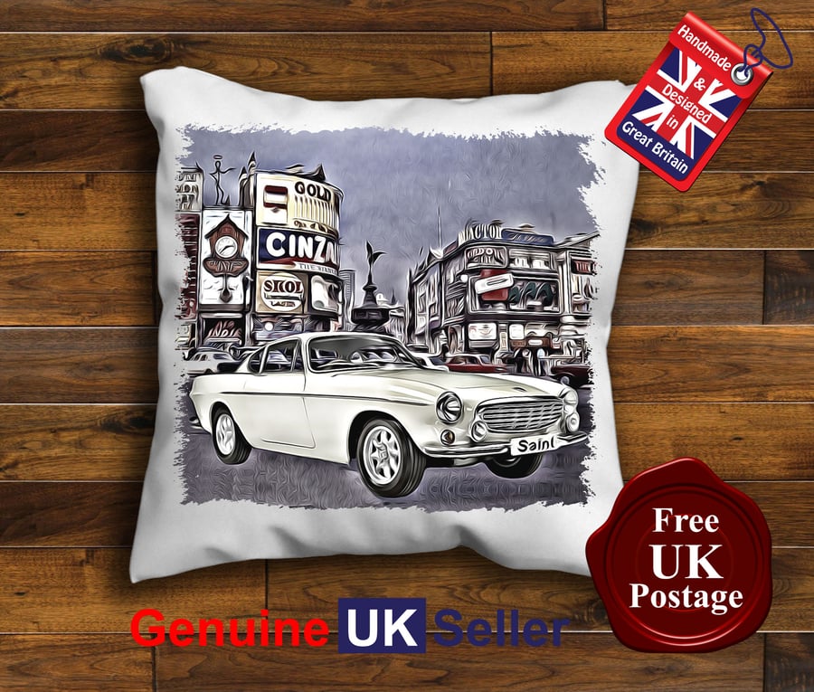 Volvo P1800 Cushion Cover, The Saint Car Choose Your Size