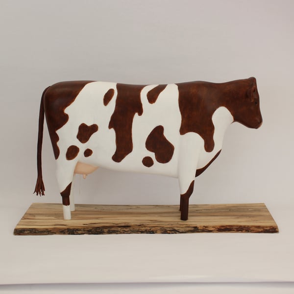 Folk art cow