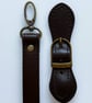 Dark Brown Buckle Clasp & Strap Hardware Kit for Making a Felt Bag on a Ball - Image 5