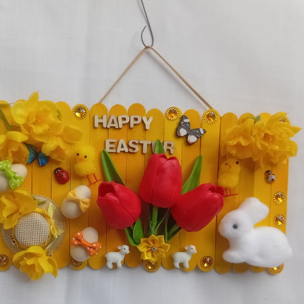 Handmade Happy Easter wall decoration