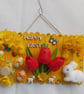 Handmade Happy Easter wall decoration