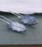 Silver Holly Leaf Earrings - Image 5